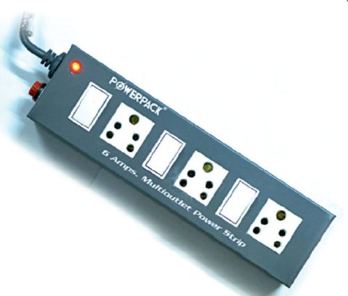 Heavy Duty Metal Body 6 AMP-3+3 Power Strips, For Electrical Fittings, Extension, Feature : Corrosion Proof