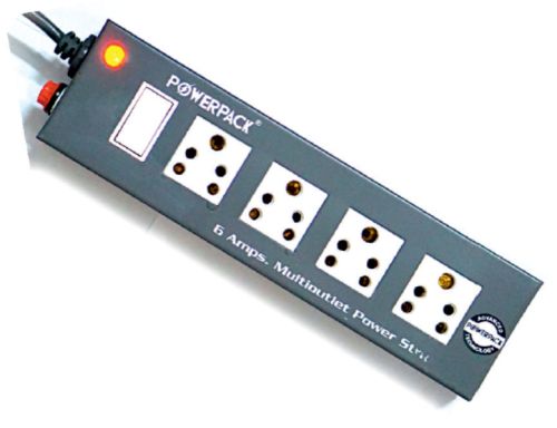 Rectangular Heavy Duty Metal Body 6 AMP-4+1 Power Strips, For Extension, Feature : High Strength