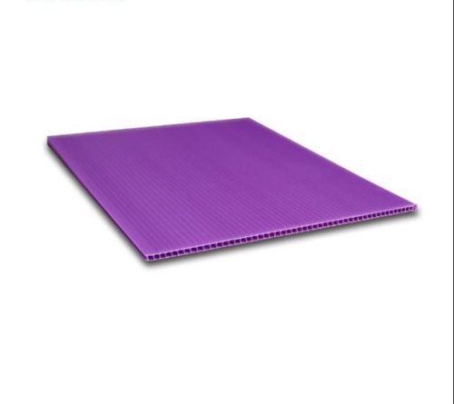 Ojas Rectangular PP Purple Polypropylene Corrugated Sheet