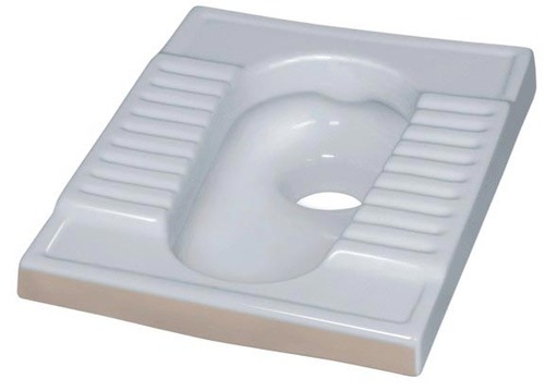 Ceramic Squatting Pan Toilet, Color : Light White