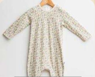 Cotton Baby Growsuit, Pattern : Printed