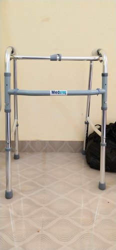 Aluminium Polished Folding Walker