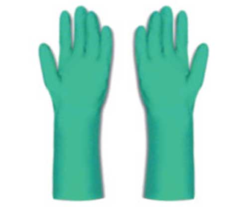 100% Nitrile NITRITE GLOVES, Color : Green