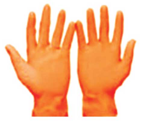 RUBBER GLOVES, Packaging Type : Orange, Yellow, Blue, Pink color