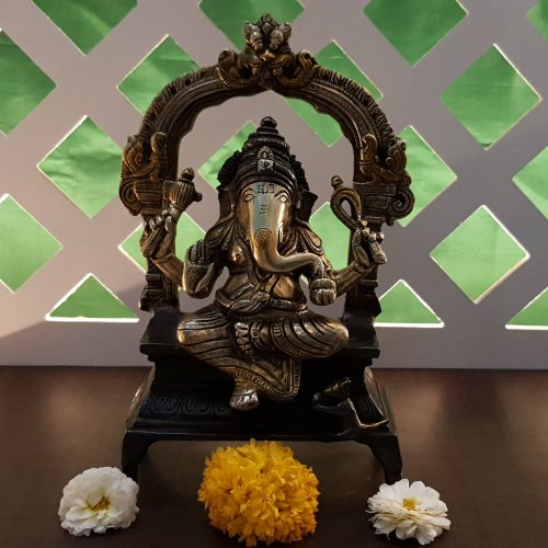 Ganesh Brass Idol, Packaging Type : Box