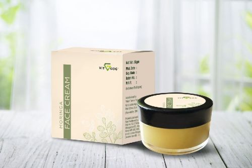 Vitgog Moringa Face Cream, For Personal, Form : Paste