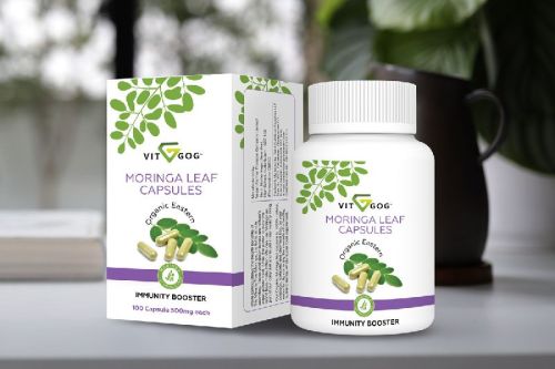 Vitgog Moringa Leaf Capsules, For Immunity Booster, Packaging Type : Plastic Bottle