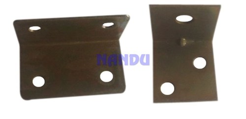NANDU FITTINGS Mild Steel Corner Connector, Color : Zinc Platting, Golden Zinc