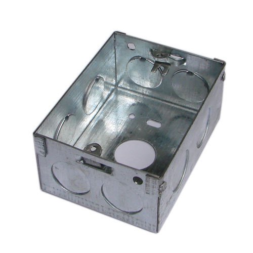 Rectangular Galvanized Iron (GI) GI Modular Box, Size : 132x135mm