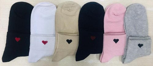 Printed Ladies Ankle Socks, Size : Free