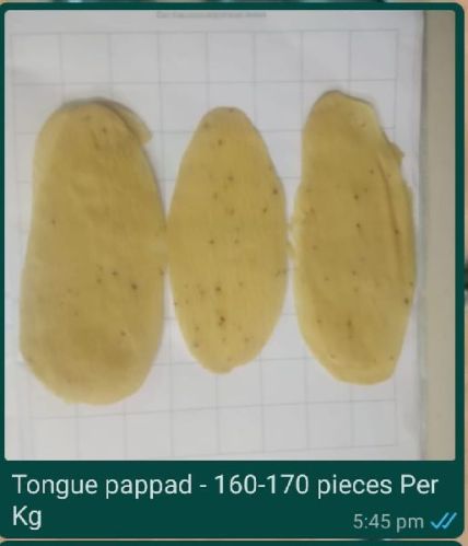 100gm Tongue Papad / Appalam, Taste : Salty