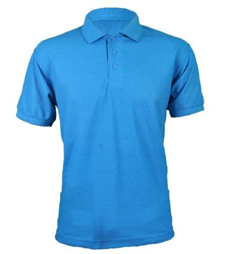 Men Teal Blue Polo T Shirt, For Casual, Packaging Type : Packet