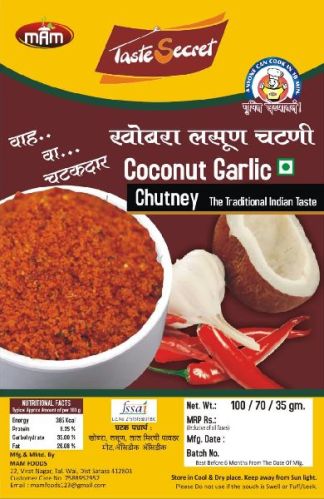 Garlic Coconut Chutney, For Cooking, Form : Paste