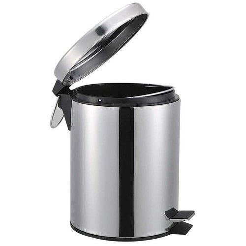 Round Stainless Steel SS Dustbin (Paddle Operated), For Industry, Standard : AISI, ASTM