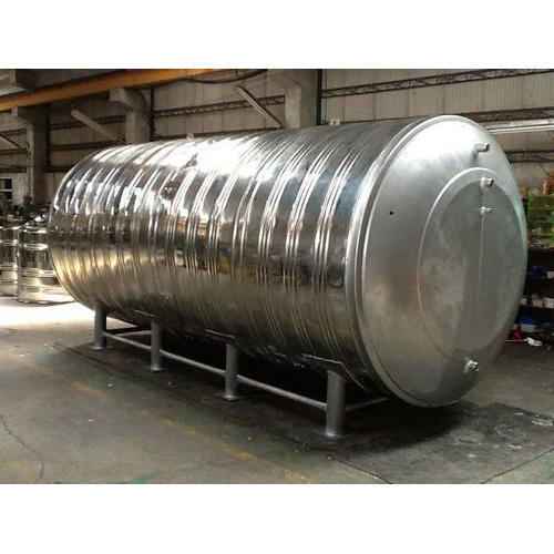 Round Matt/Mirror Stainless Steel Cylindrical Tanks, For Industrial, Grade : AISI, ASTM