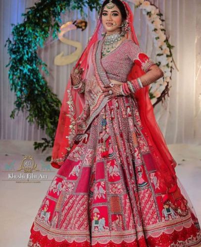 HLC 14 Bridal Lehenga Choli, Size : S To XL