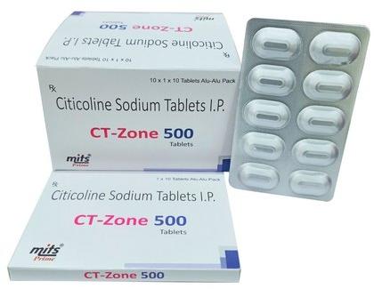 Citicoline Tablets, Medicine Type : Allopathic, Ayurvedic, Homeopathic