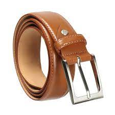 Polished Plain Brown Leather Belt, Style : Modern