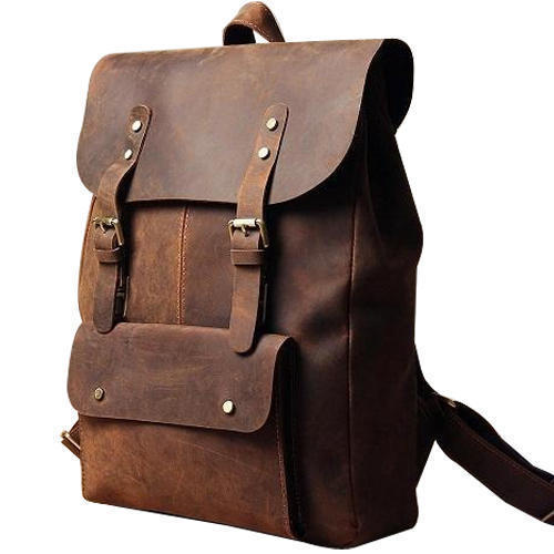 Leather Backpack Bags, For College, Office, School, Travel, Feature : Attractive Designs, Easy To Carry