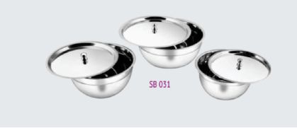 Plain Steel German Bowl Set, Feature : Hard Structure