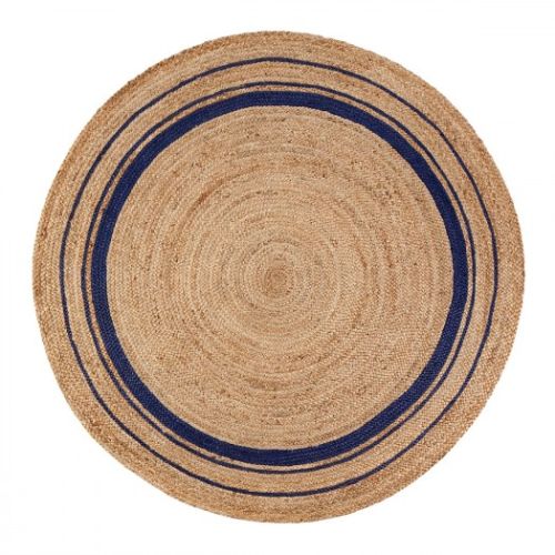 OM Overseas 10% Cotton Jute Braided Round Rugs, Size : 80cm