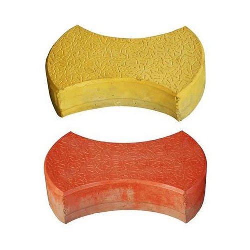 Concrete Damru Paver Block, For Flooring, Pattern : Plain