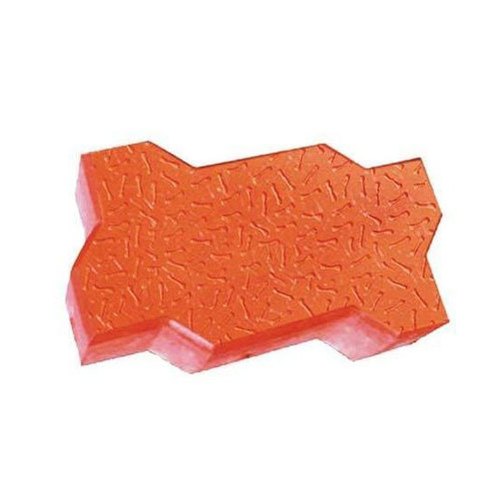 Concrete Zig Zag Paver Block, For Flooring, Color : Orange