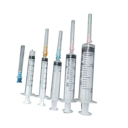 AartiMed Polished Plastic 3 Part Disposable Syringe, For Hospital, Size : Standard