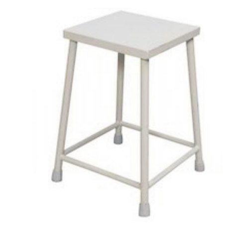 Polished Metal Hospital Visitor Stool, Size : Standard