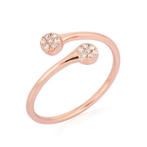 Rose Gold Gap Diamond Ring, Size : 5 To 20mm