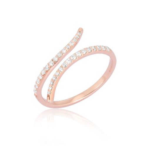 Rose Gold Sleek Gap Diamond Ring, Size : 5 To 20mm