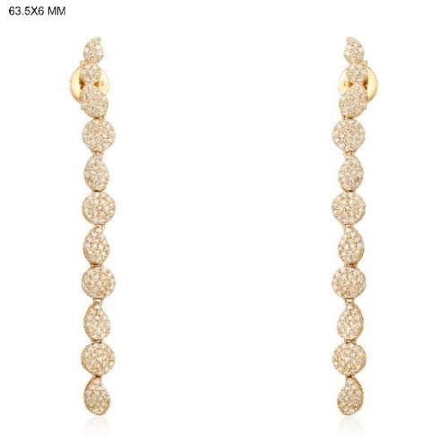 Yellow Gold Diamond Dangles