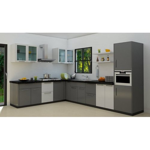 PVC Modular Kitchen, For Home, Hotel, Pattern : Modern