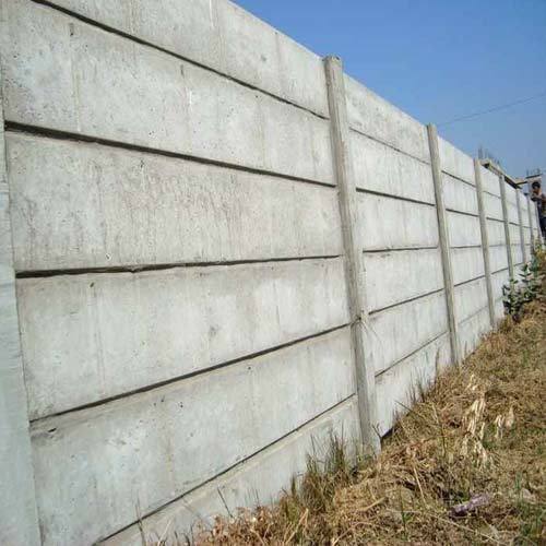 Cement Polished Precast Compound Wall, For Construction, Pattern : Plain