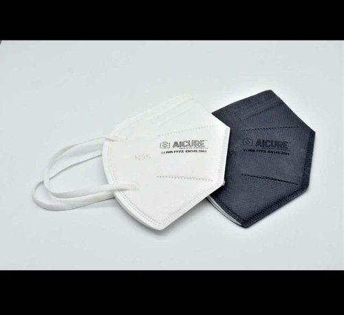 AiCURE Meltblown n95 Mask, Color : White, Grey, Yellow, Blue, Black, Pink, Beige, Sky Blue