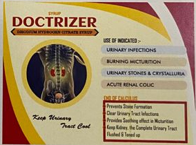Doctrizer Syrup, For Personal, Hospital, Form : Liquid