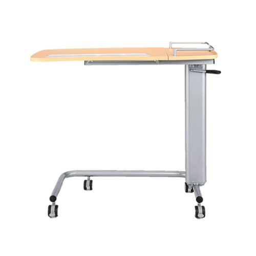 Polished Wood Hospital Overbed Table, Feature : Durable, Fine Finished