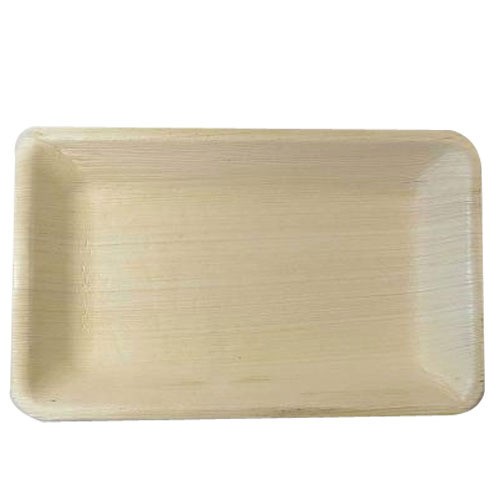 Rectangle Areca Leaf Plates, For Serving Food, Home Kitchenware, Feature : Biodegradable, Disposable