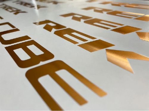 OEM Hot Gold Foil Stamping Water Slide Decals Factory