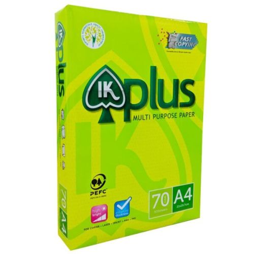 IK Plus Multi Purpose Copy Paper A4 80GSM/75GSM/70GSM