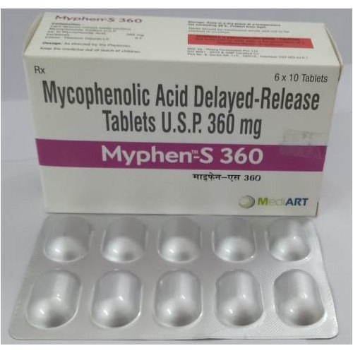 Mycophenolic Acid Tablets, Packaging Type : Box