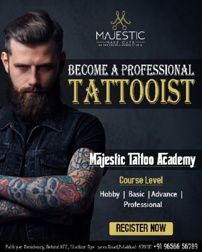 Professional Tattoo Academy In Palakkad | Majestic Makeover