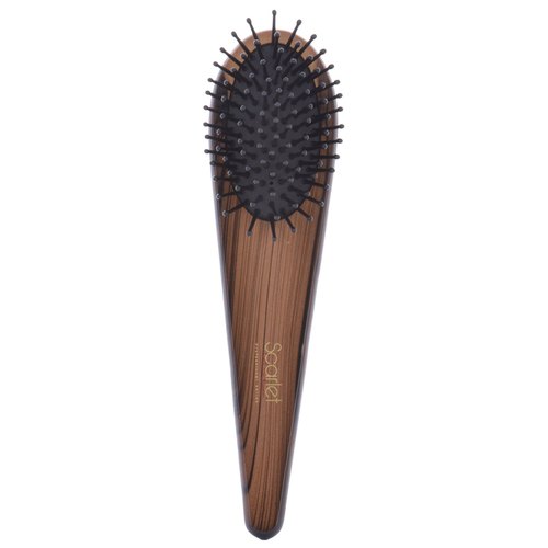 Scarlet Line Paddle Brush Oval, Color : Brown