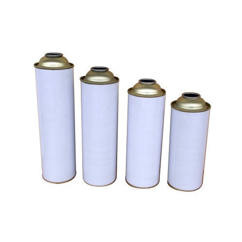 Tin Plain Metal Spray Cans, Shape : Round