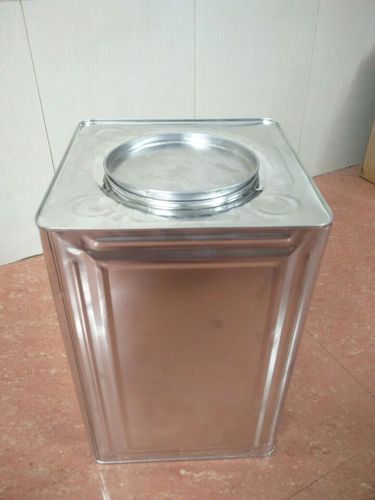 Sun Super Square Tinplate Biscuit Tin Containers, Color : Silver