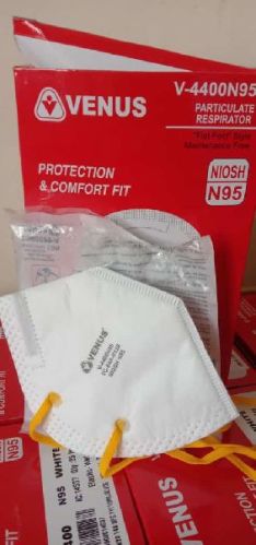 Venus 4400 N95 Face Mask, For Clinics, Home, Hospitals, Industries, Size : Standard