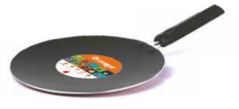 Non Stick Concave Tawa, Color : Black