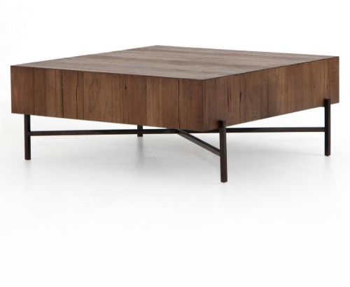 Square Metal Leg Coffee Table