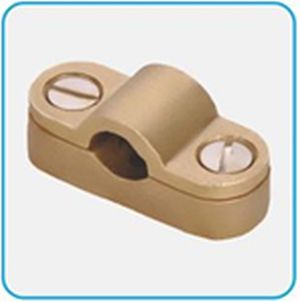 Coated Metal DC Rod Clip, Color : Golden