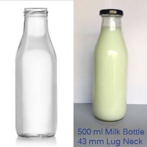 Glass Milk Bottle, Sealing Type : Bulk